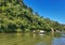 Driving boat in Shangu River.