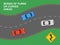 Driving a car. Safe driving and traffic regulation rules. Series of turns or curves on the road ahead sign.