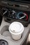 Driving with coffee