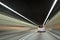 Driving in Drogden Tunnel Oresund Crossing Denmark