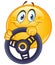 Driving emoticon