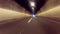 Driving on freeway time lapse through tunnel heading toward paradise light