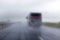 Driving in heavy rain on a highway