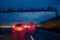 driving on the highway a1 westautobahn at night