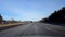 Driving Highway in Daytime. Driver Point of View POV of Interstate or Motorway or Expressway or Freeway