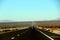 Driving in the historical route 66 near Death Valley in Nevada in USA