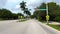 Driving on Indian Trace road Weston Florida USA