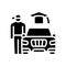 driving Lessons for teens glyph icon vector illustration