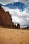 Driving on the road of Monument Valley, USA