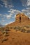 Driving on the road of Monument Valley, USA