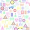 Driving school seamless pattern background icon