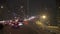 Driving in Shanghai, traffic nighttime