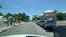 Driving through the small Florida town of Key West in the Florida Keys