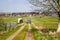 Driving tractor to the fields