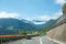 Driving on vacation on the brenner highway austria