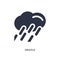 drizzle icon on white background. Simple element illustration from meteorology concept