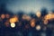 Drizzle Rainy night light bokeh background and wallpaper