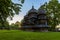 DROHOBYCH, UKRAINE - JUNE 10, 2021: St. George Orthodox Church in Drohobych - a wooden architectural monument included in the UNES