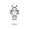 Droid icon. Trendy Droid logo concept on white background from S