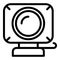 Drone action camera icon outline vector. Aerial photography
