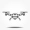 Drone aerial camera icon graphic design logo illustration eps10