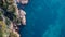 Drone aerial image of Baie des Milliardaires, Antibes, French Riviera