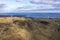 Drone aerial photograph of a communications tower on King Island