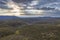 Drone aerial photograph of The Explorers Range in The Blue Mountains in Australia