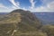 Drone aerial photograph of Mount Banks in The Blue Mountains in Australia