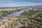 Drone aerial photograph of the Nepean River in Yarramundi Reserve in regional Australia