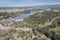 Drone aerial photograph of the Nepean River in Yarramundi Reserve in regional Australia