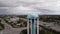 Drone aerial video Hollywood FL USA water tower