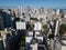 Drone aerial view of cityscape of Salvador, Bahia, Brazil. Aerial view of buildings