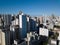 Drone aerial view of cityscape of Salvador, Bahia, Brazil. Aerial view of buildings