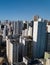 Drone aerial view of cityscape of Salvador, Bahia, Brazil. Aerial view of buildings