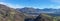 Drone aerial view to the Seriana and Gandino valley.Landscape from the village of Orezzo, Italy