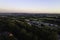 Drone ariel image of a chemical plant in a rural location