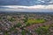 Drone Ariel photograph of typical housing in the United  Kingdom