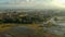 Drone  or bird eyeview  of bali Rice Field