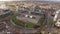 Drone cityscape of Dublin and the Custom House