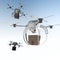 Drone copter package service