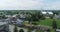 Drone crane shot showing the village of St-Jacques