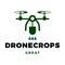 Drone Crops Icon Logo Design Template