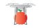 A Drone deliver red apple