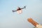 Drone delivering first aid box or medicine to costumer hand during covid-19 or coronavirus lockdown - Advancing Medical Industry