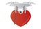 A Drone delivering a heart shape