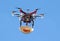 Drone delivering meals