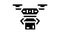 drone delivery robot glyph icon animation