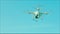 Drone with fixed camera on it flying in the air