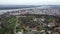 Drone flight in the Belgrade city view from above the old Kalemegdan fortress, Serbia